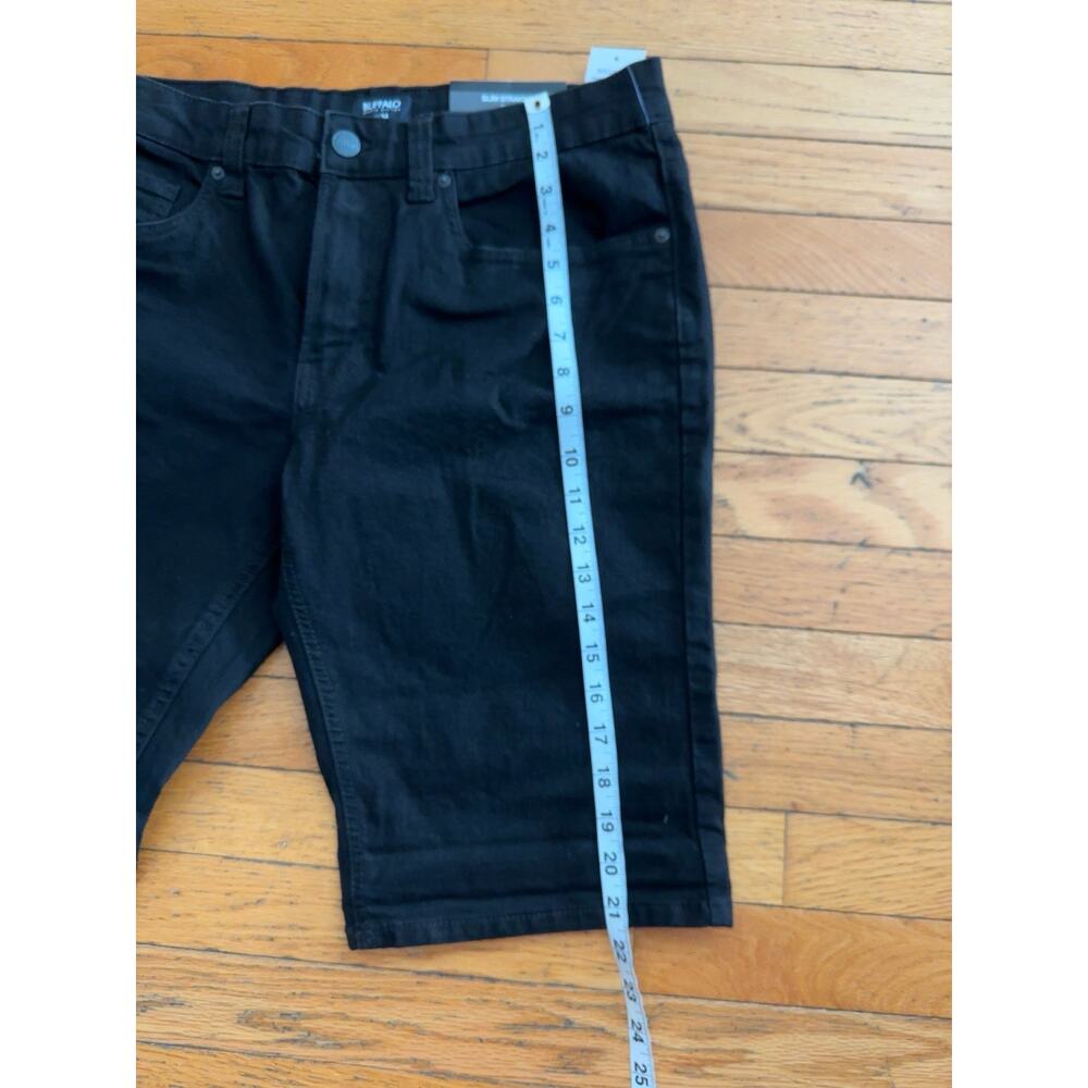 Buffalo David Bitton Evan Slim Straight Black Denim Shorts Mens 34 NWT Stretch - Picture 5 of 5